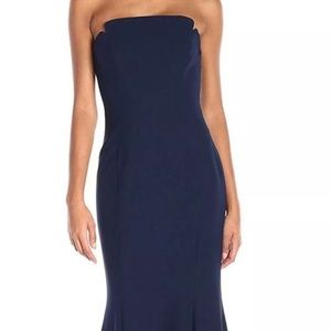 Jill Stuart Academy Strapless Gown Navy 6